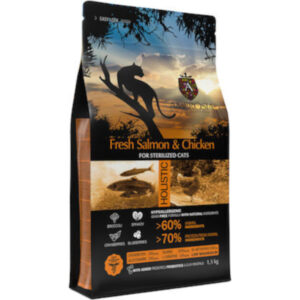 Ambrosia Fresh Salmon & Chicken Sterilized Cats Ξηρά Τροφή για Ενήλικες Γάτες με Κοτόπουλο / Σολομό 1.5kg