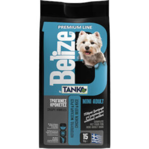 Belize Tanko Mini Breeds για Ενήλικους Σκύλους Μικρόσωμων Φυλών με Κοτόπουλο και Ρύζι 15kg